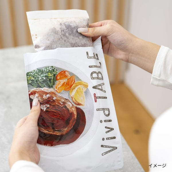 Vivid TABLE「野菜たっぷりデミグラスハンバーグ」