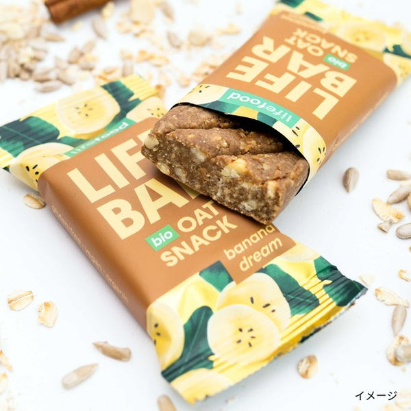 「ライフバー オーツスナック2種（バナナドリーム＆ベリーフュージョン）」