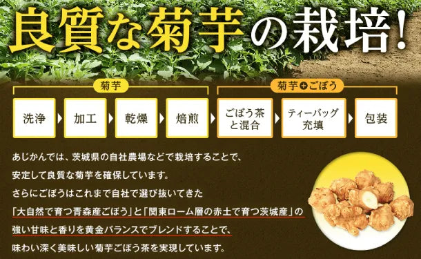 あじかん「菊芋ごぼう茶」15包×13袋