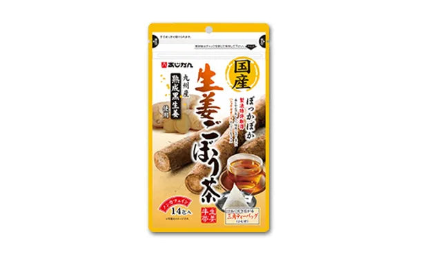 あじかん「国産生姜ごぼう茶」14包×9袋