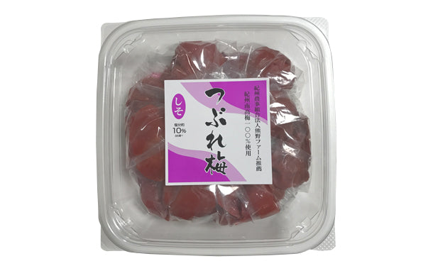 和歌山県産「紀州南高梅 しそ つぶれ梅 塩分10％」500g×6個の通販