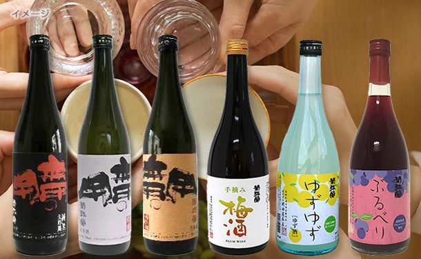 「日本酒3種＆果実系リキュール3種 飲み比べセット」720ml×6本