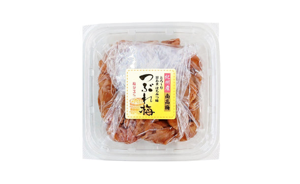 減塩 紀州産南高梅 つぶれ梅 はちみつ味梅干し 塩分 3%」350g×4個の