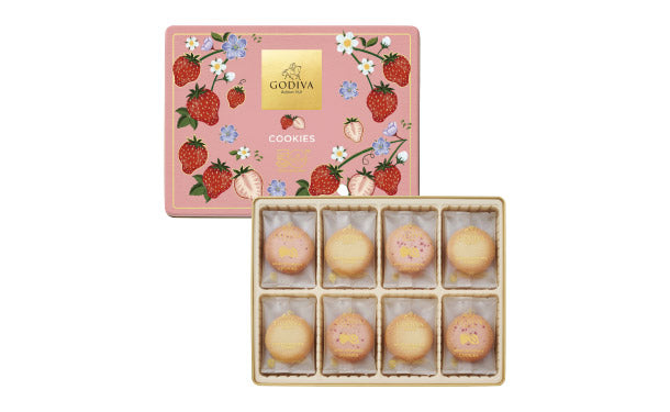 GODIVA「あまおう苺クッキー アソートメントギフト」32枚入×3箱の通販