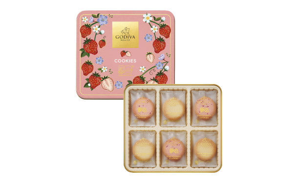 GODIVA「あまおう苺クッキー アソートメントギフト」18枚入×4箱の通販