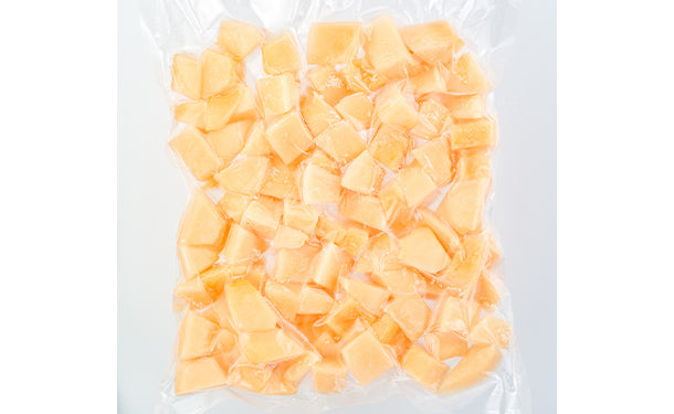 「冷凍カットフルーツ 赤肉メロン」500g×8パック