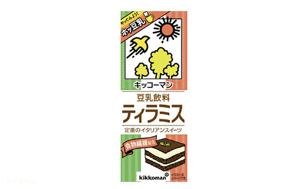 キッコーマン「豆乳飲料 ティラミス＆どら焼き」200ml×計54本の通販