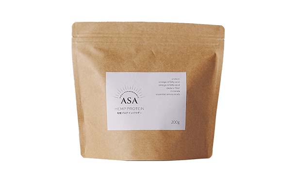 ASA「有機ヘンププロテイン」200g×3袋