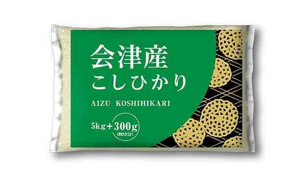 「会津産 コシヒカリ」5.3kg×4袋
