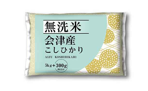 令和5年産「会津産 コシヒカリ 無洗米」5.3kg×4袋