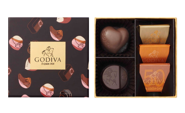 GODIVA「ハート オブ ゴールド セレクション」5粒入×5箱