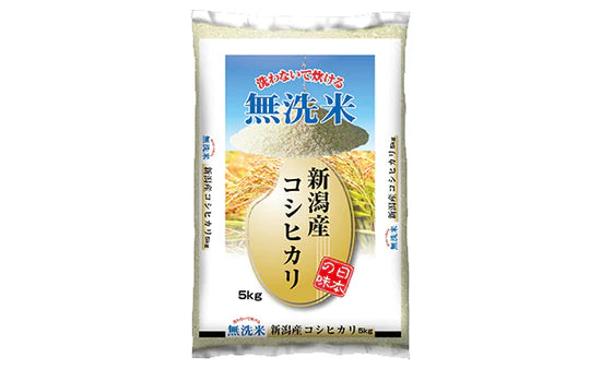 令和3年産「新潟県産 コシヒカリ（無洗米）」5kg×1袋