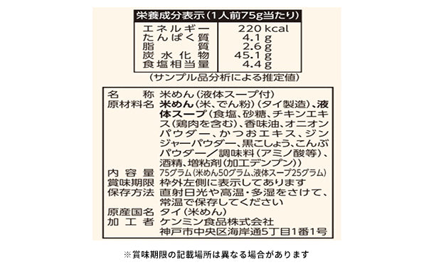 ケンミン食品「グルテンフリー ベトナム風フォー」75gのお得通販