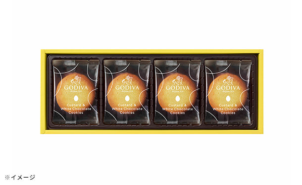 GODIVA「かすたーど＆ホワイトチョコレートクッキー （8枚入）」6箱