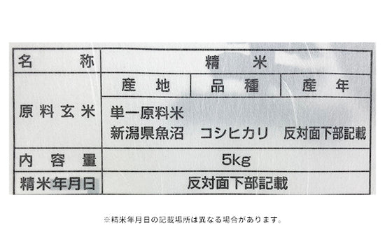 令和3年産「新潟県魚沼産 コシヒカリ」5kg×4袋