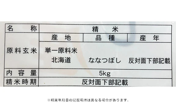 令和3年産「北海道産 ななつぼし」5kg×4袋