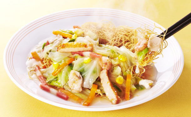 リンガーハット×大阪王将「野菜たっぷりちゃんぽん・皿うどん