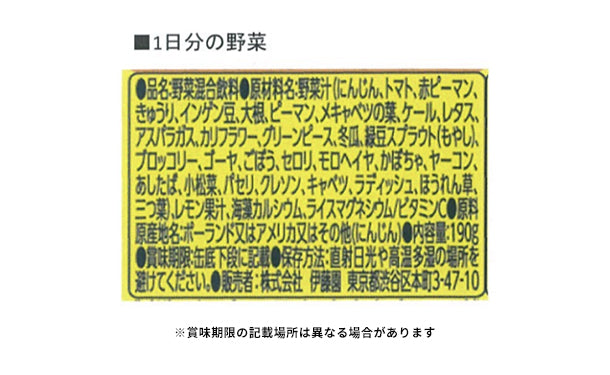 伊藤園「実のある果汁＋野菜ジュースギフト」YMK-20G×3箱