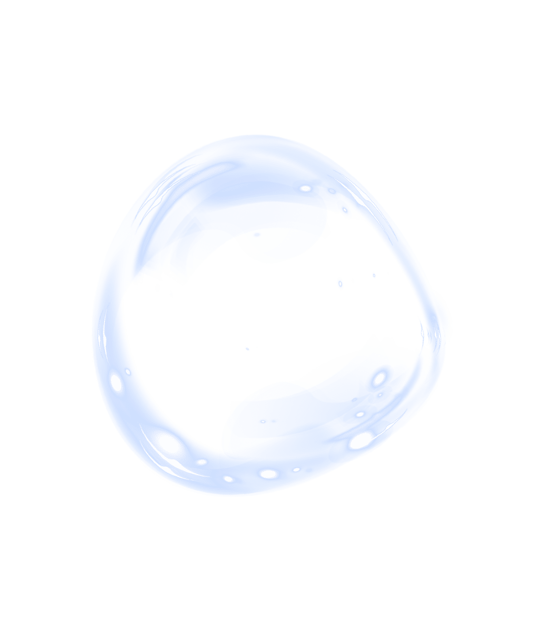 ブランドメッセージを包み込む水の泡の画像